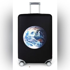 Earth Print Premium Luggage Cover Suitcase Protector (Brand New; 29-32”)